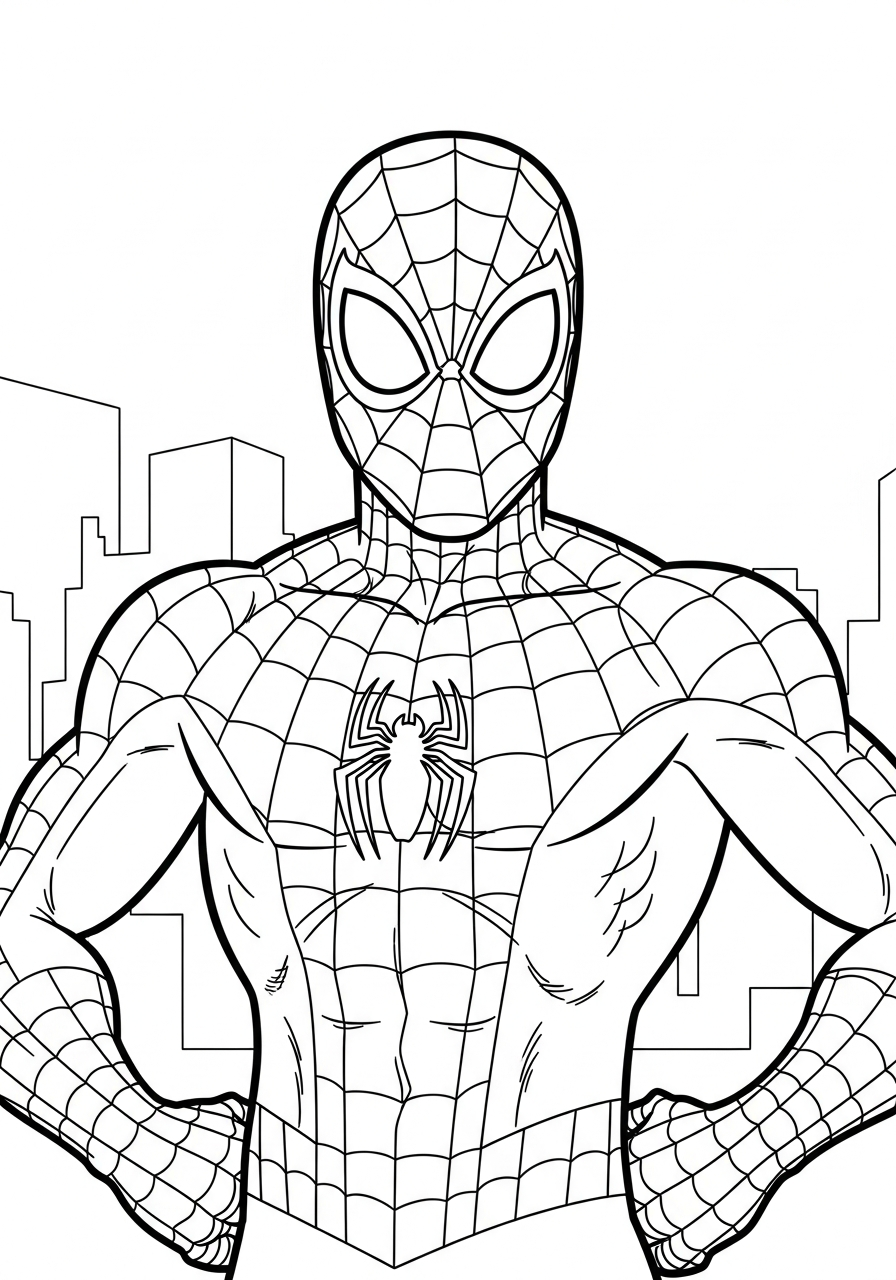 print Spider-Man coloring pages