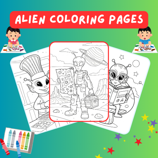 26 Alien Coloring Pages | Out-of-This-World Creative Fun
