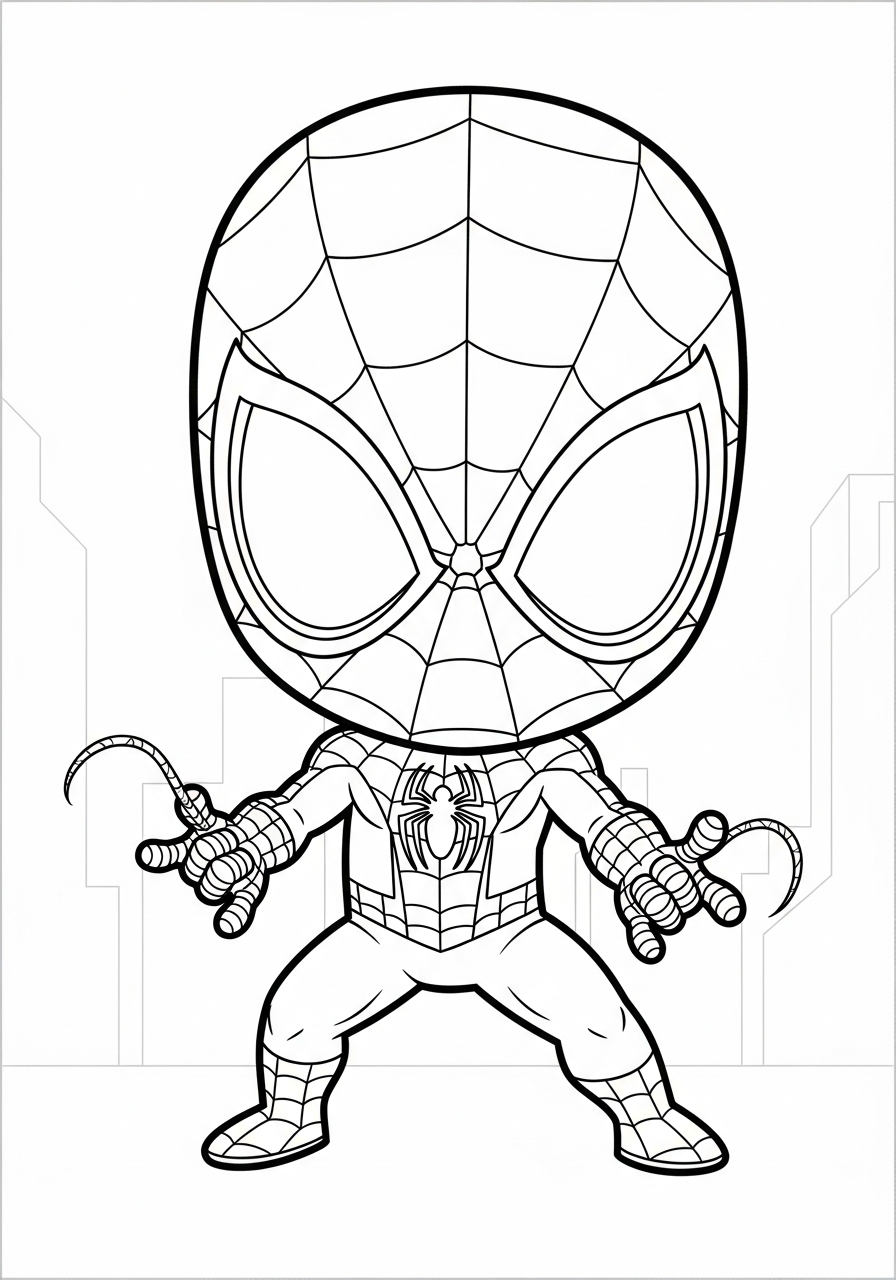 printable full page Spider-Man coloring pages