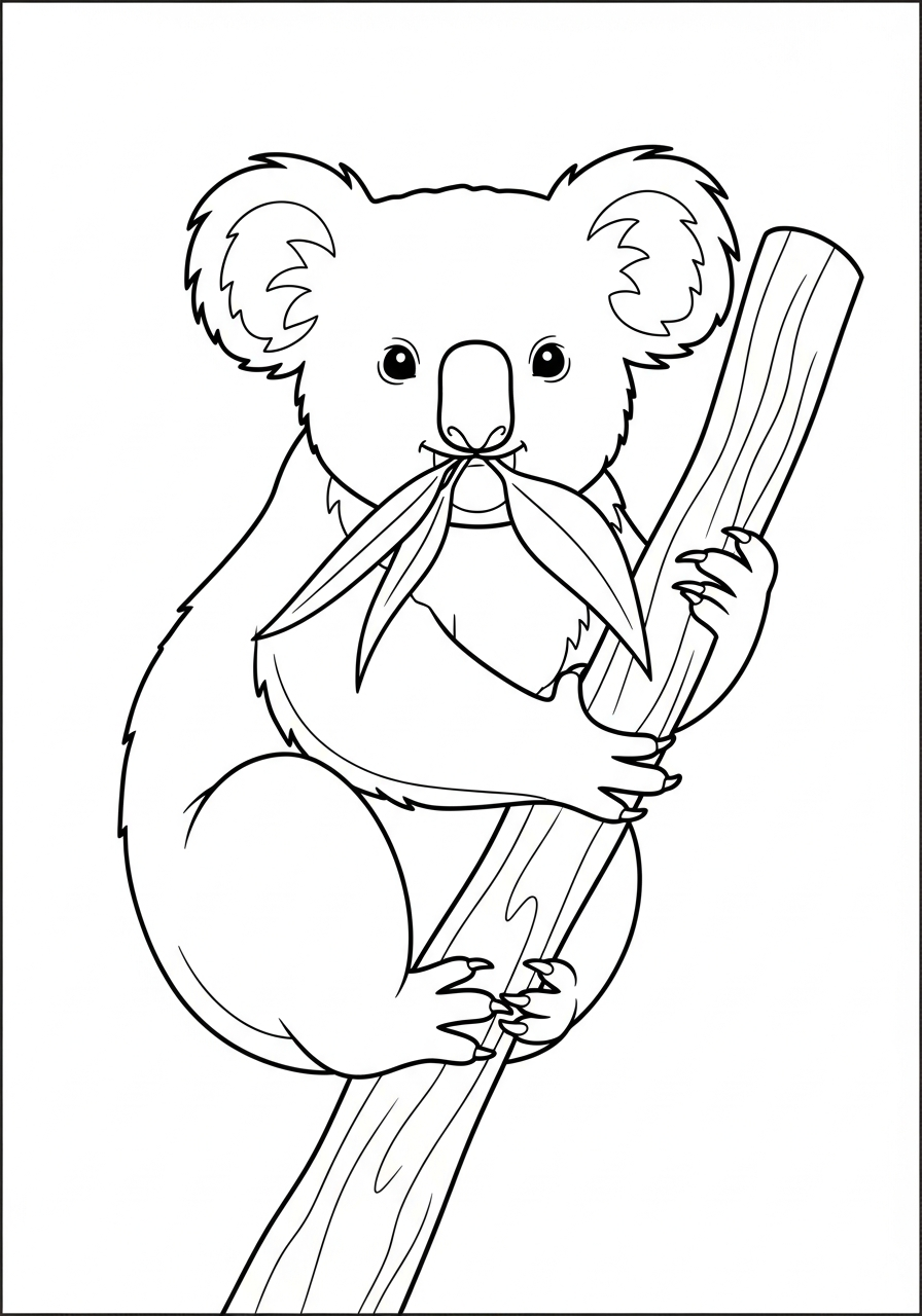 Koala coloring pages