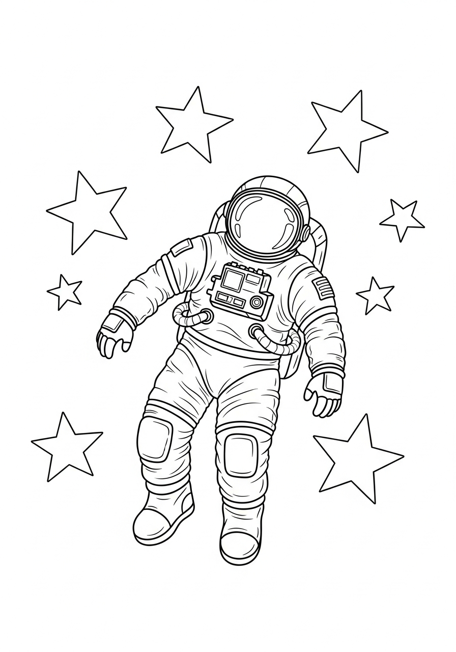 astronaut coloring pages download