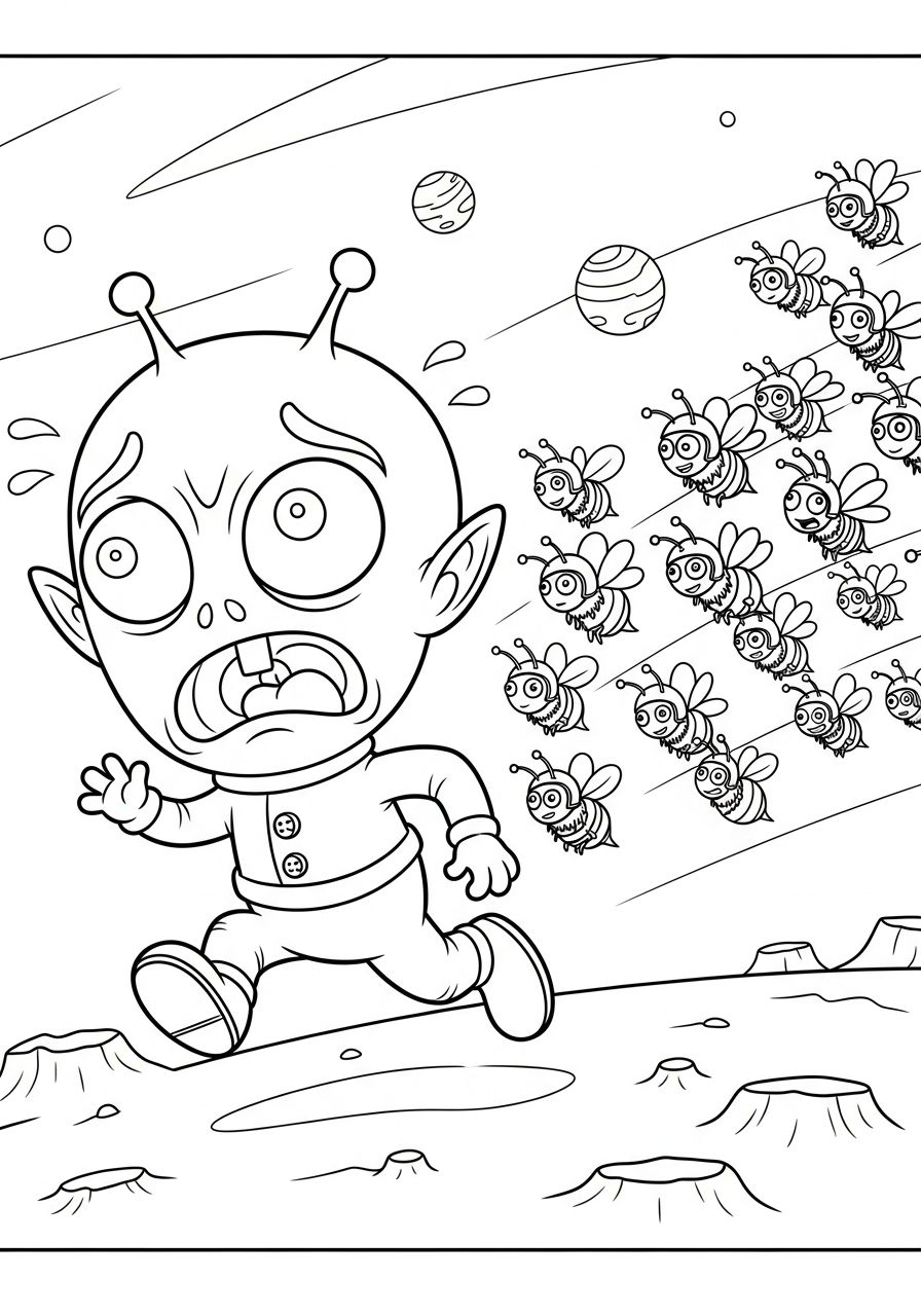 alien coloring pictures 1