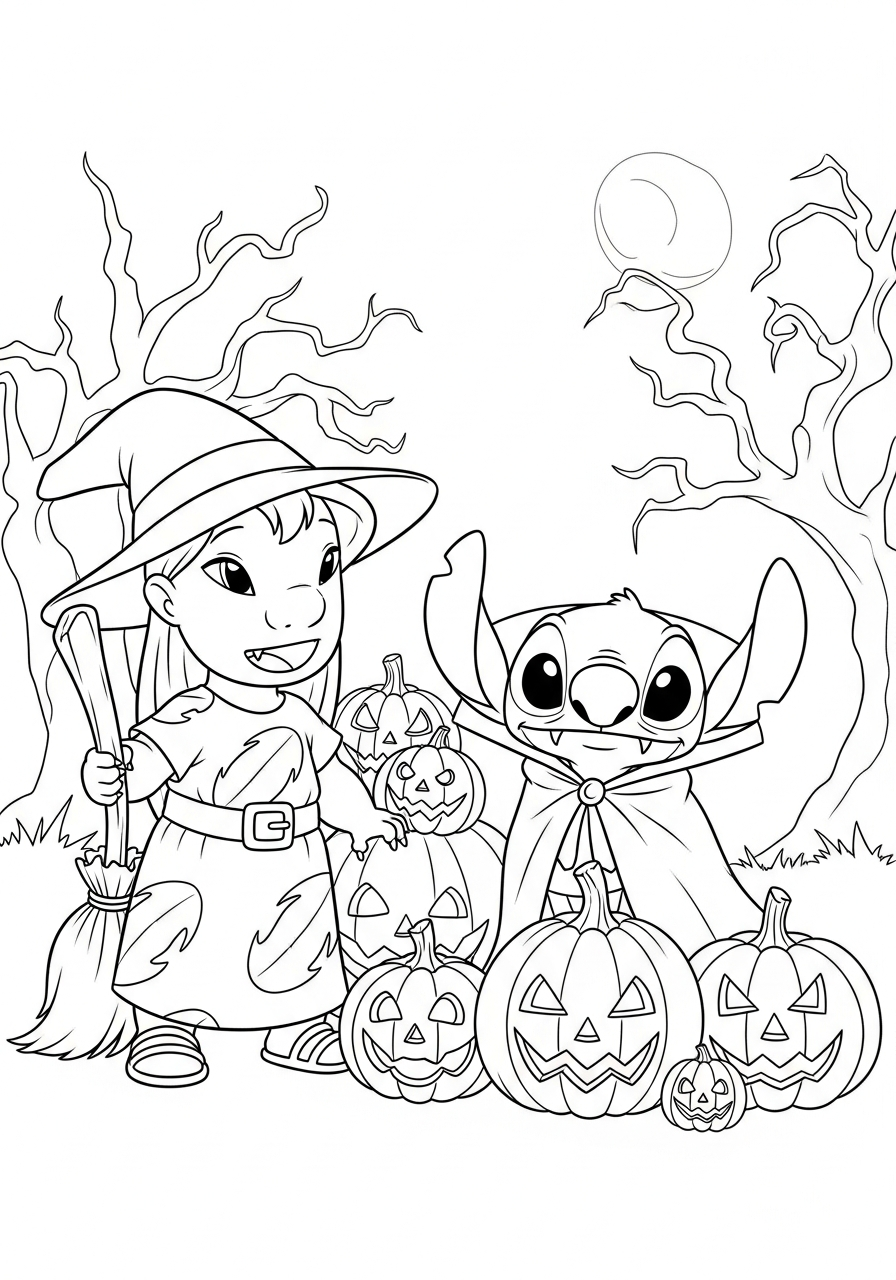 Lilo & Stitch coloring sheet