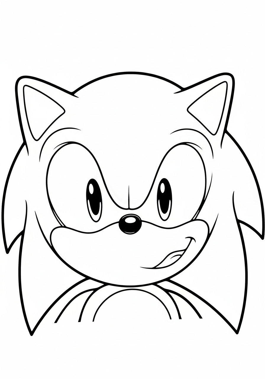 printable Sonic coloring book