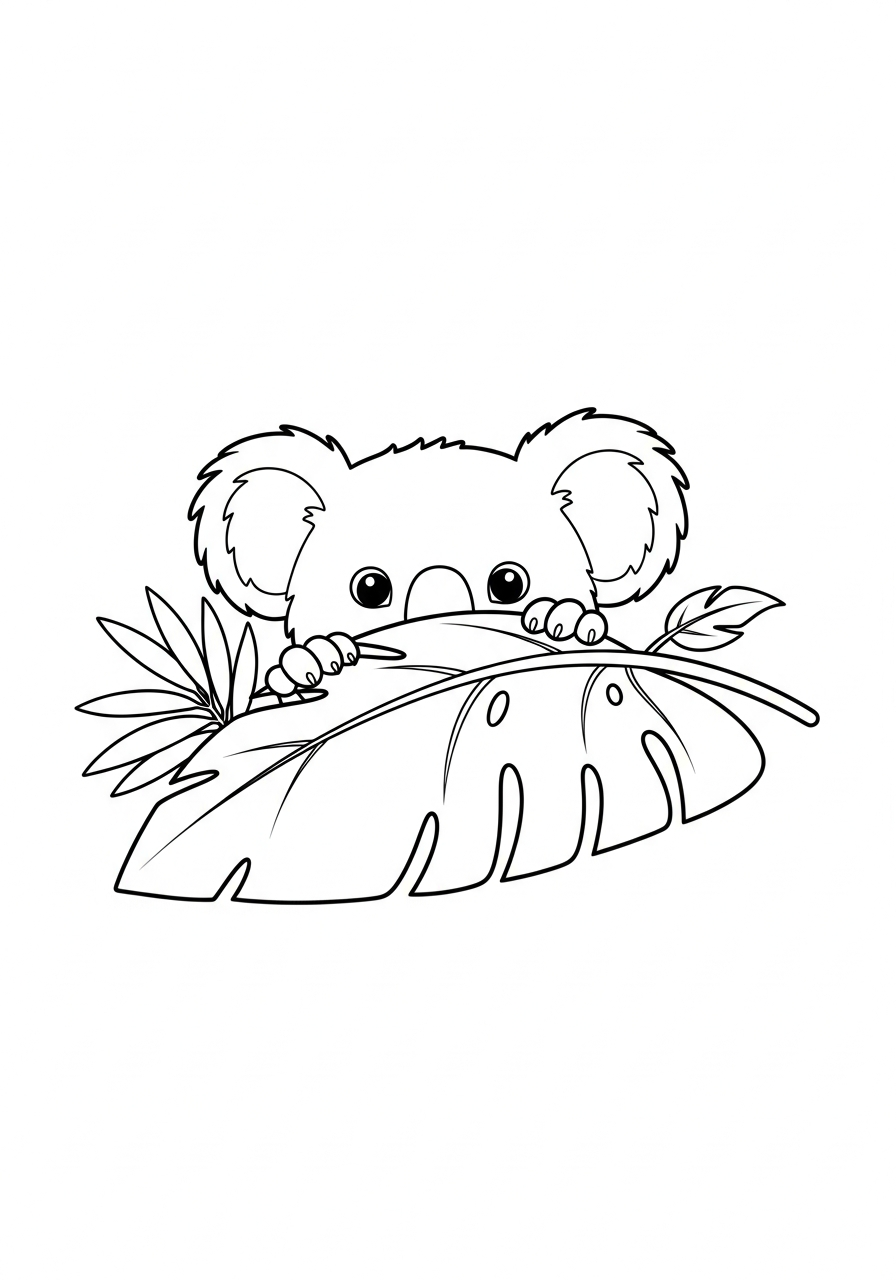 Koala coloring page printable