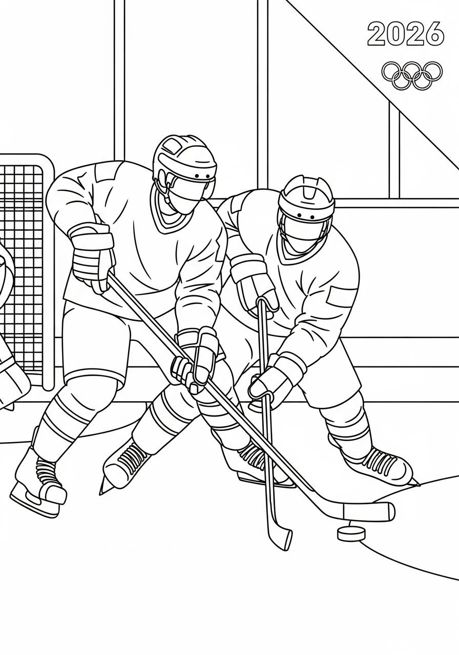 2026 Winter Olympics coloring pages high quality