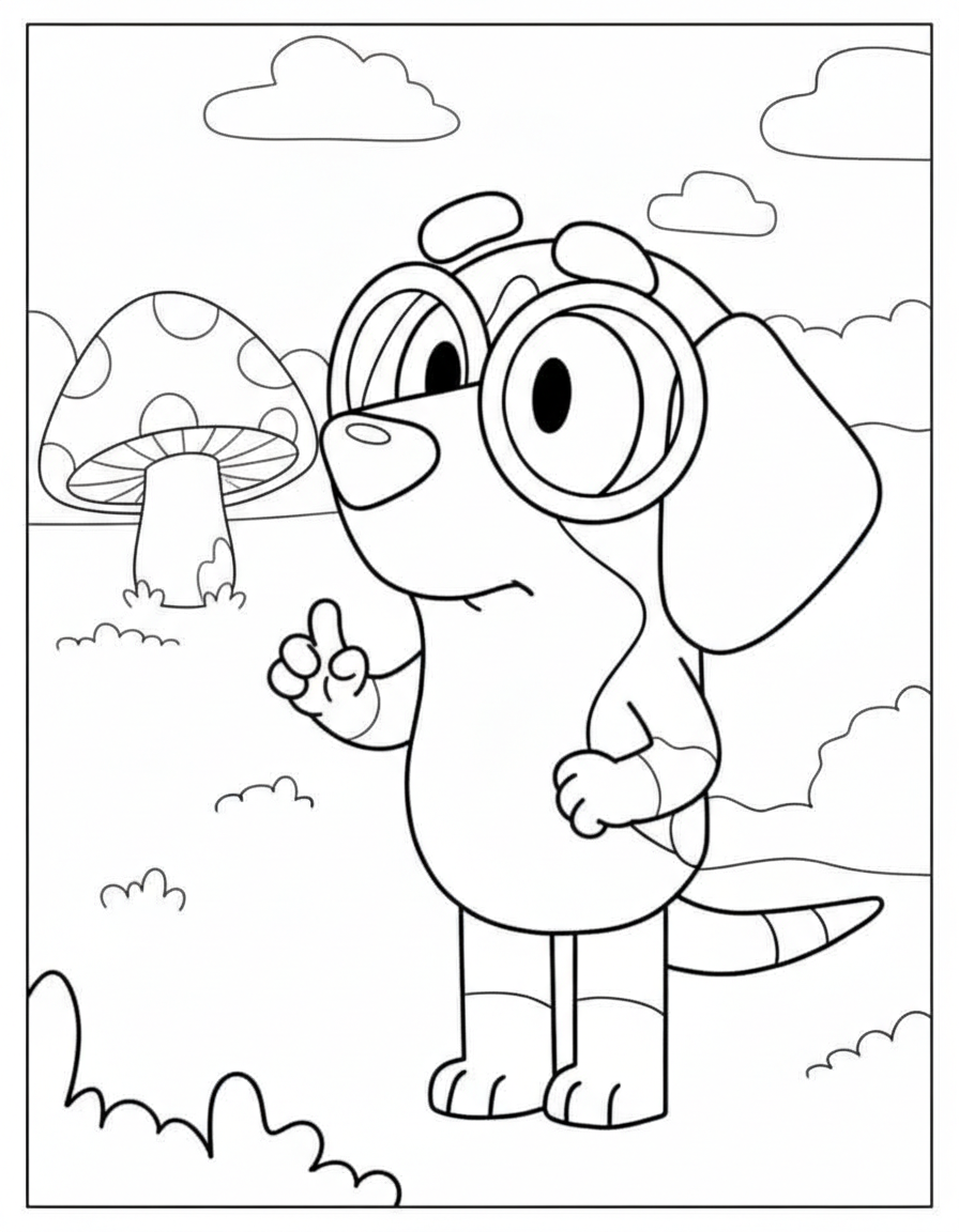 full size Bluey coloring pages