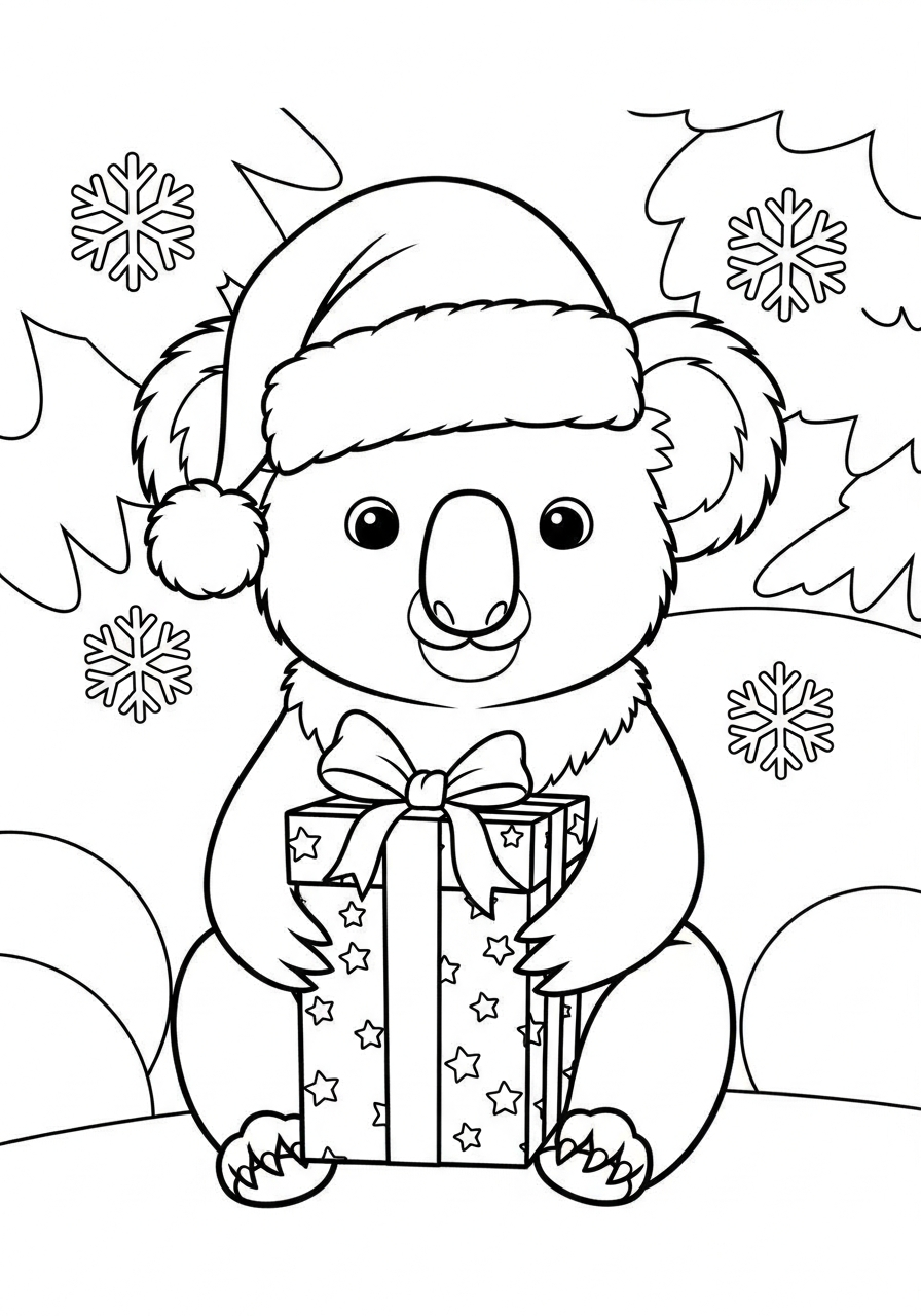 Koala coloring pages high quality 1