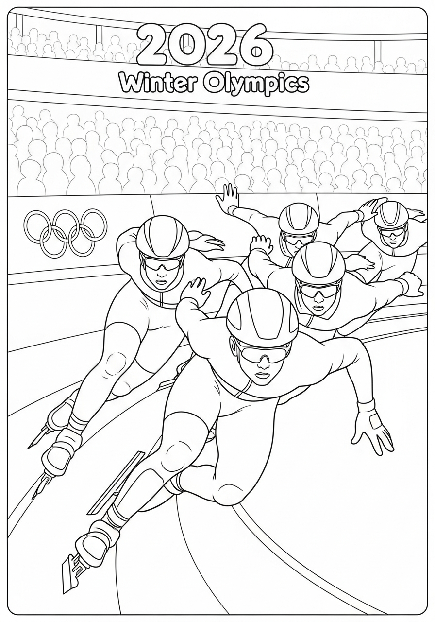 free 2026 Winter Olympics coloring sheets