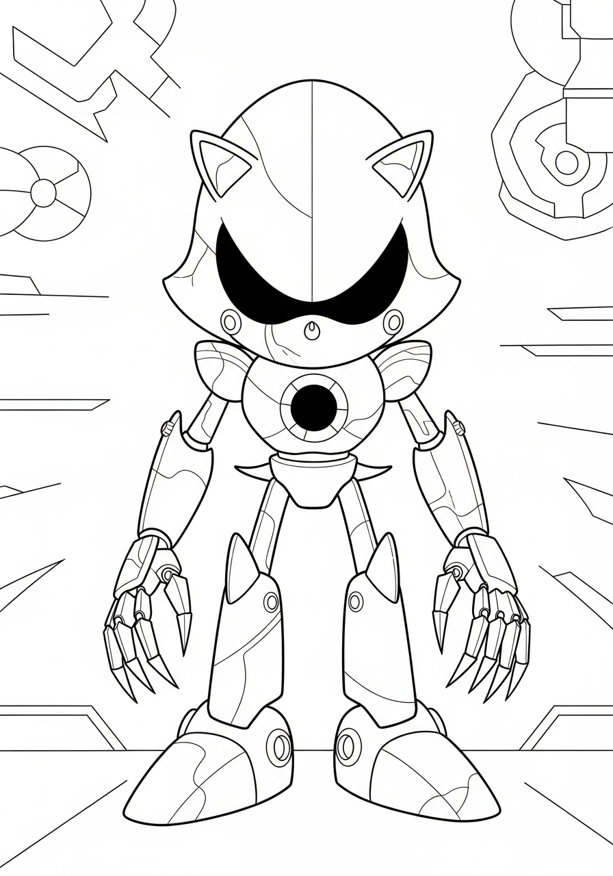 Sonic coloring pages no background