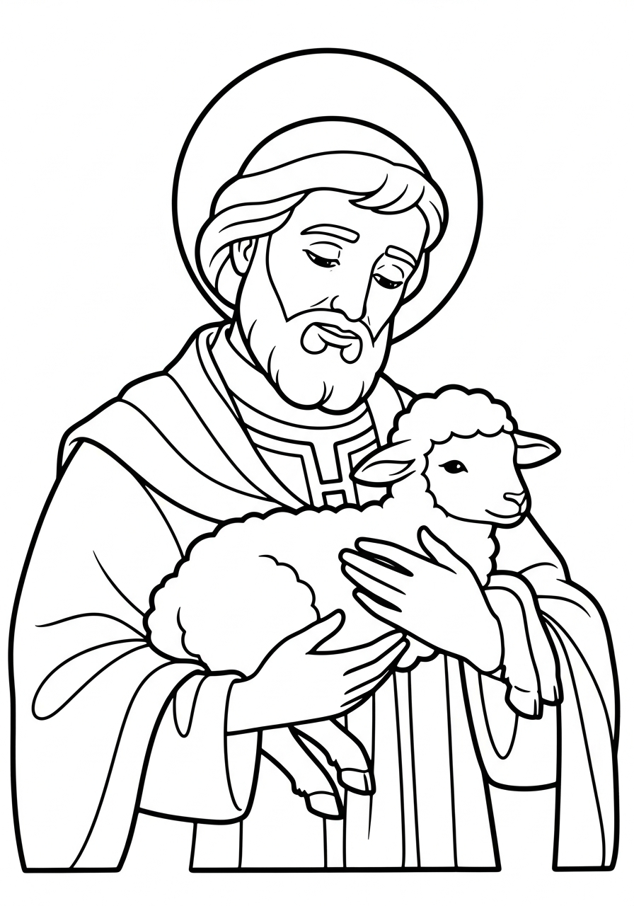 aesthetic Saint Valentine coloring pages