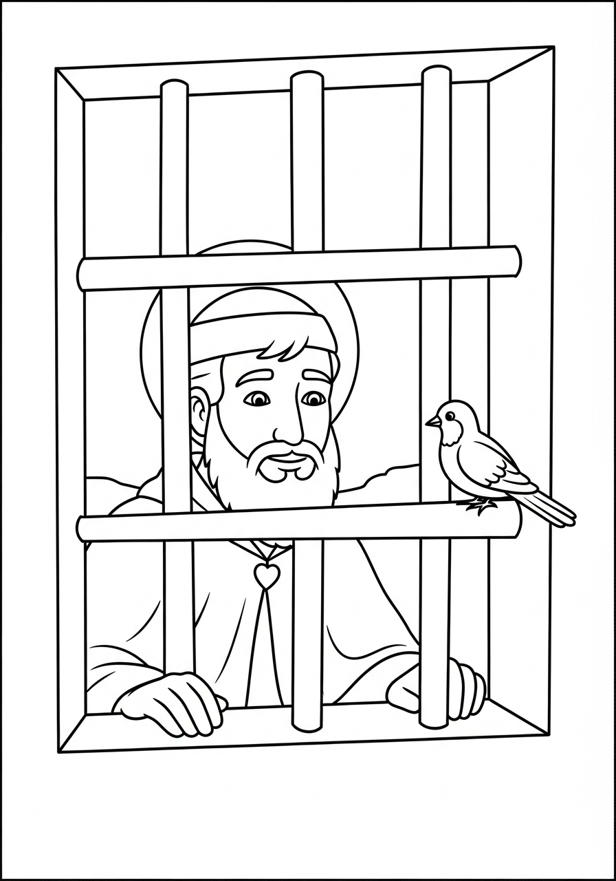 print Saint Valentine coloring pages 2