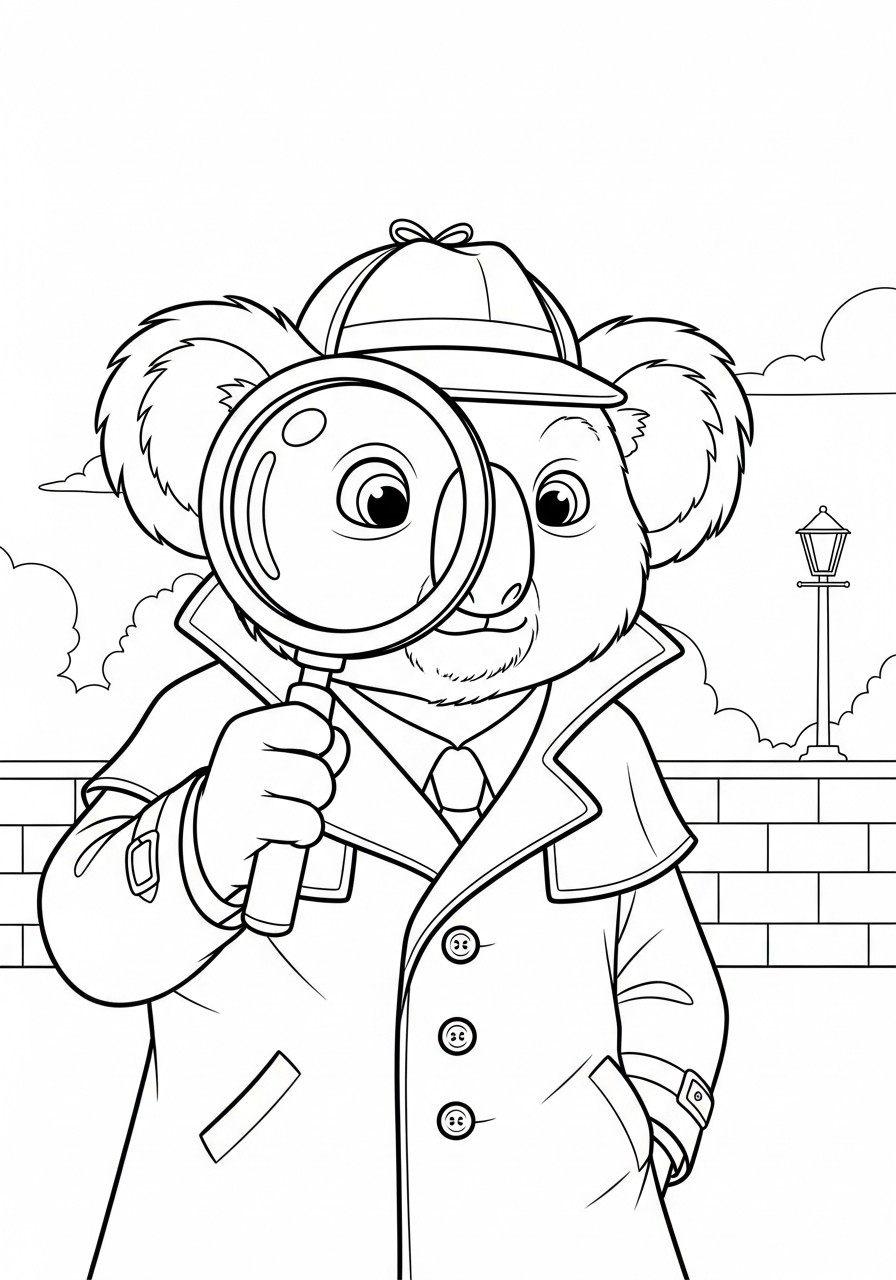printable Koala coloring pages for kids