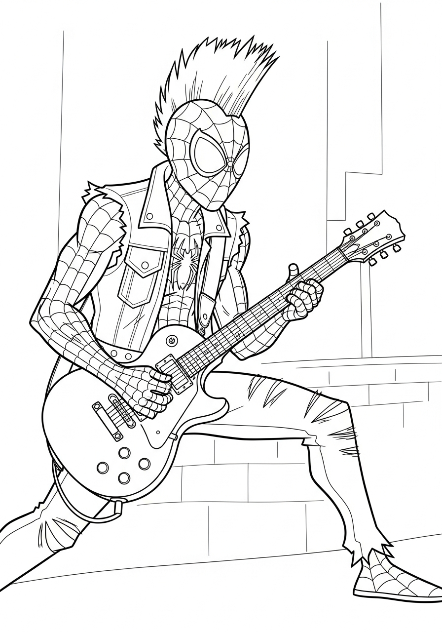 Spider-Man images to color
