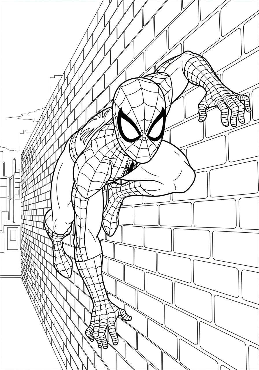 Spider-Man coloring pages printable pdf