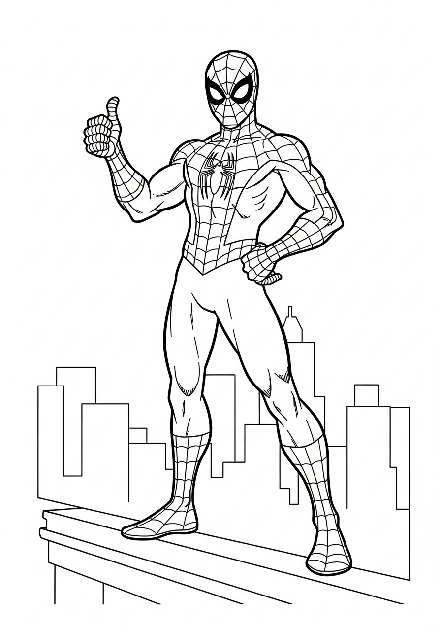 Spider-Man coloring pages printable free