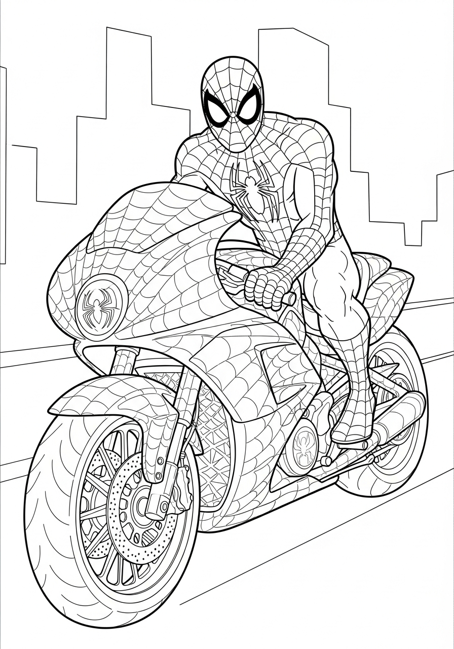 Spider-Man coloring pages printable free 1