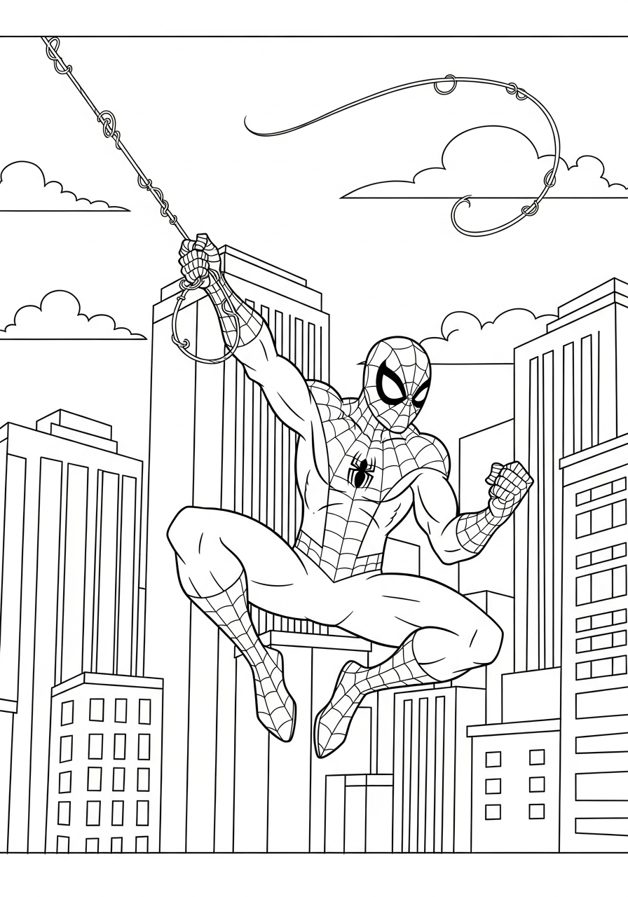 small Spider-Man coloring pages 1