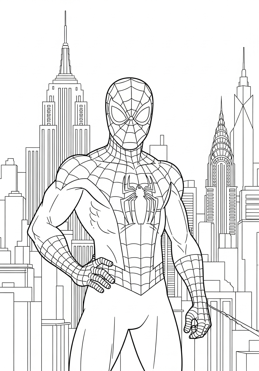 small Spider-Man coloring pages 2
