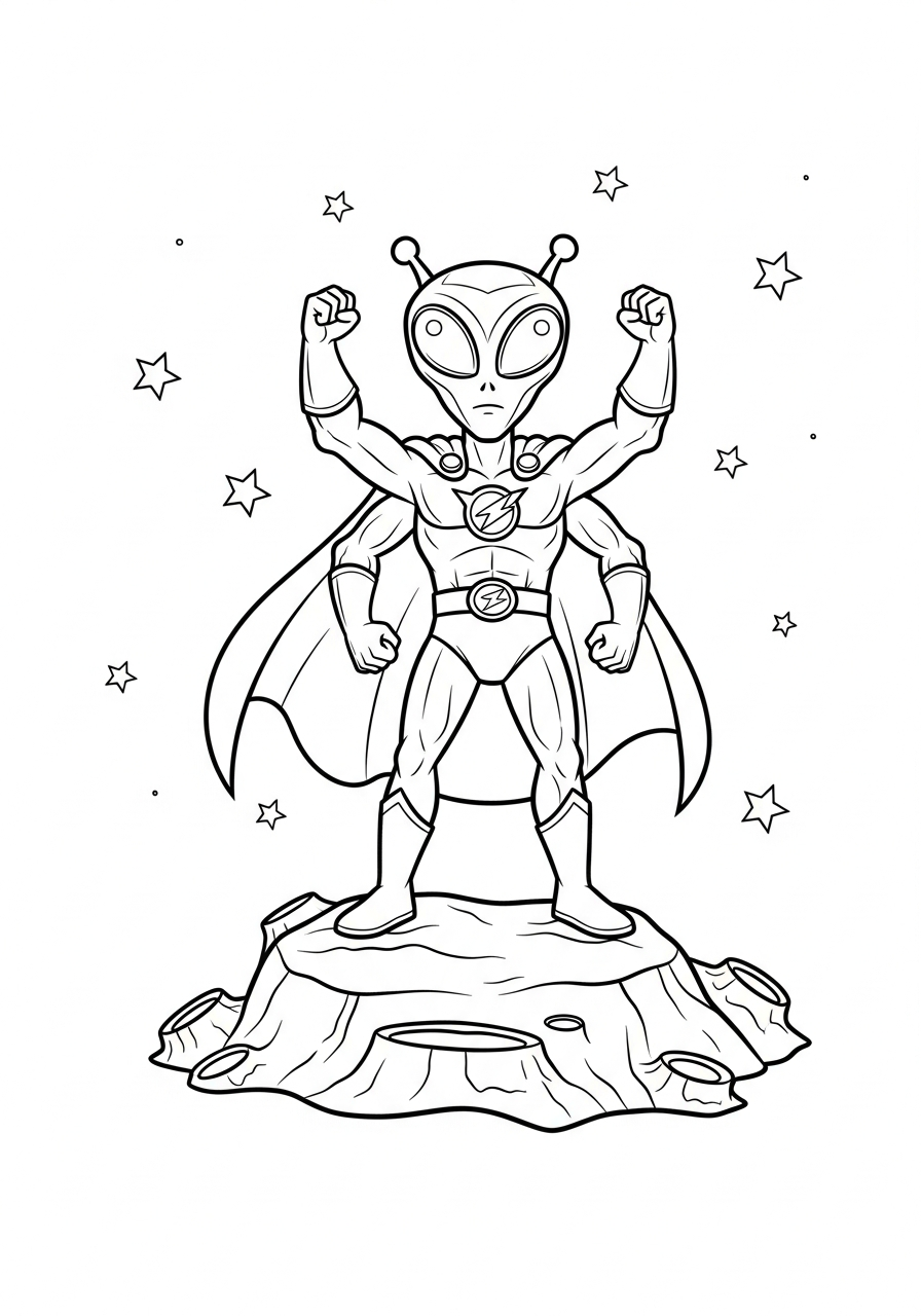 alien coloring pages to print