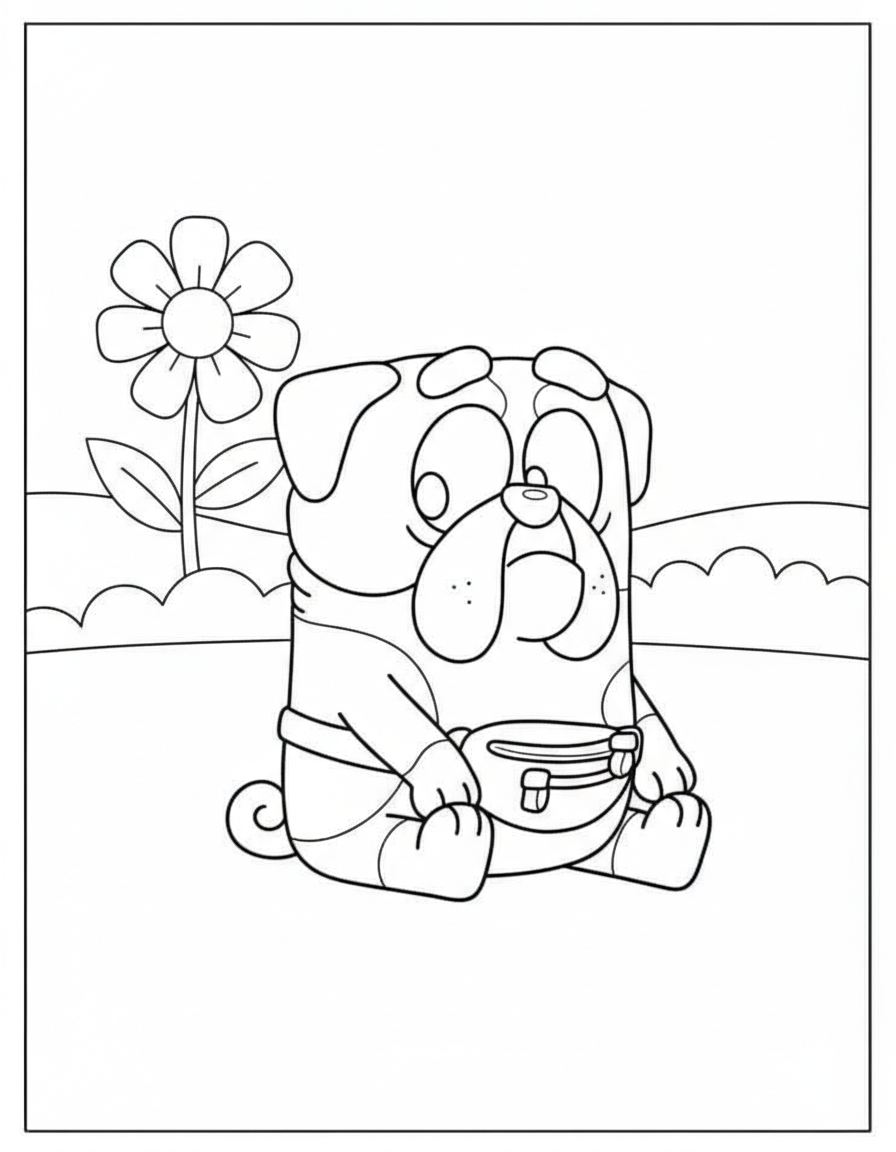 new Bluey coloring pages