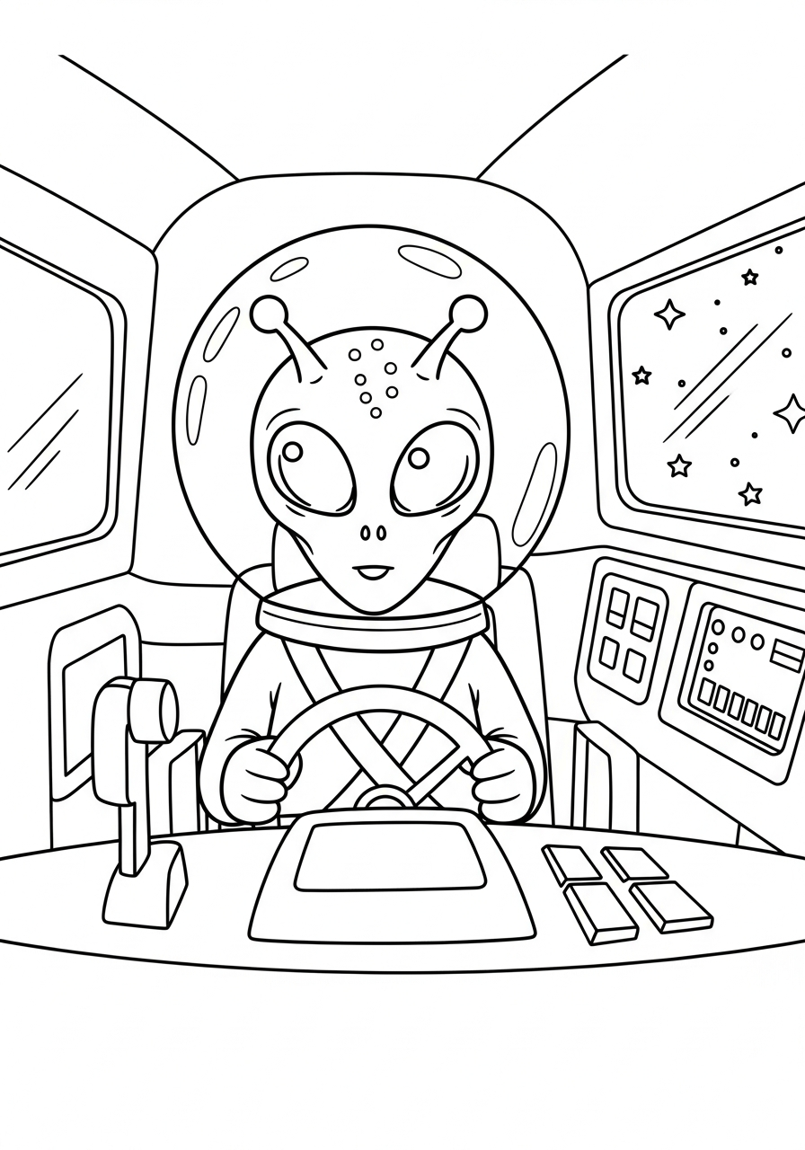alien coloring pages for boys