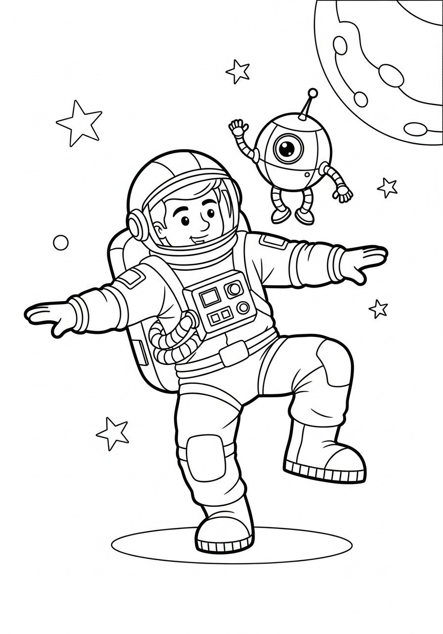astronaut coloring pages