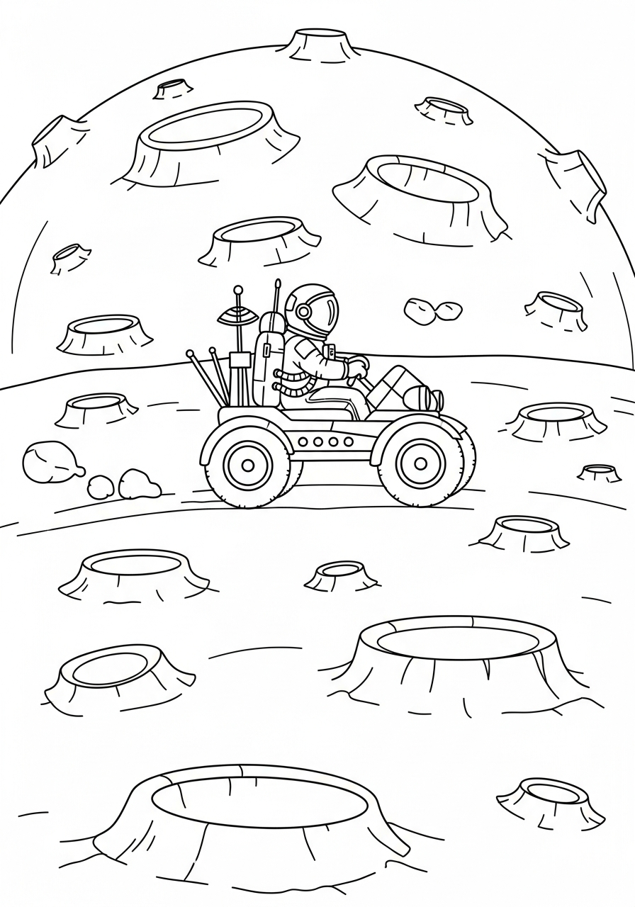 printable astronaut coloring sheets