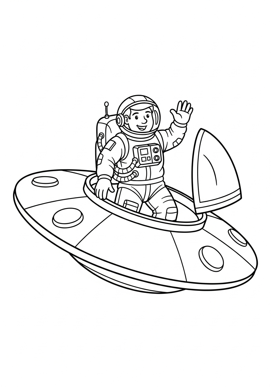 download astronaut coloring pages
