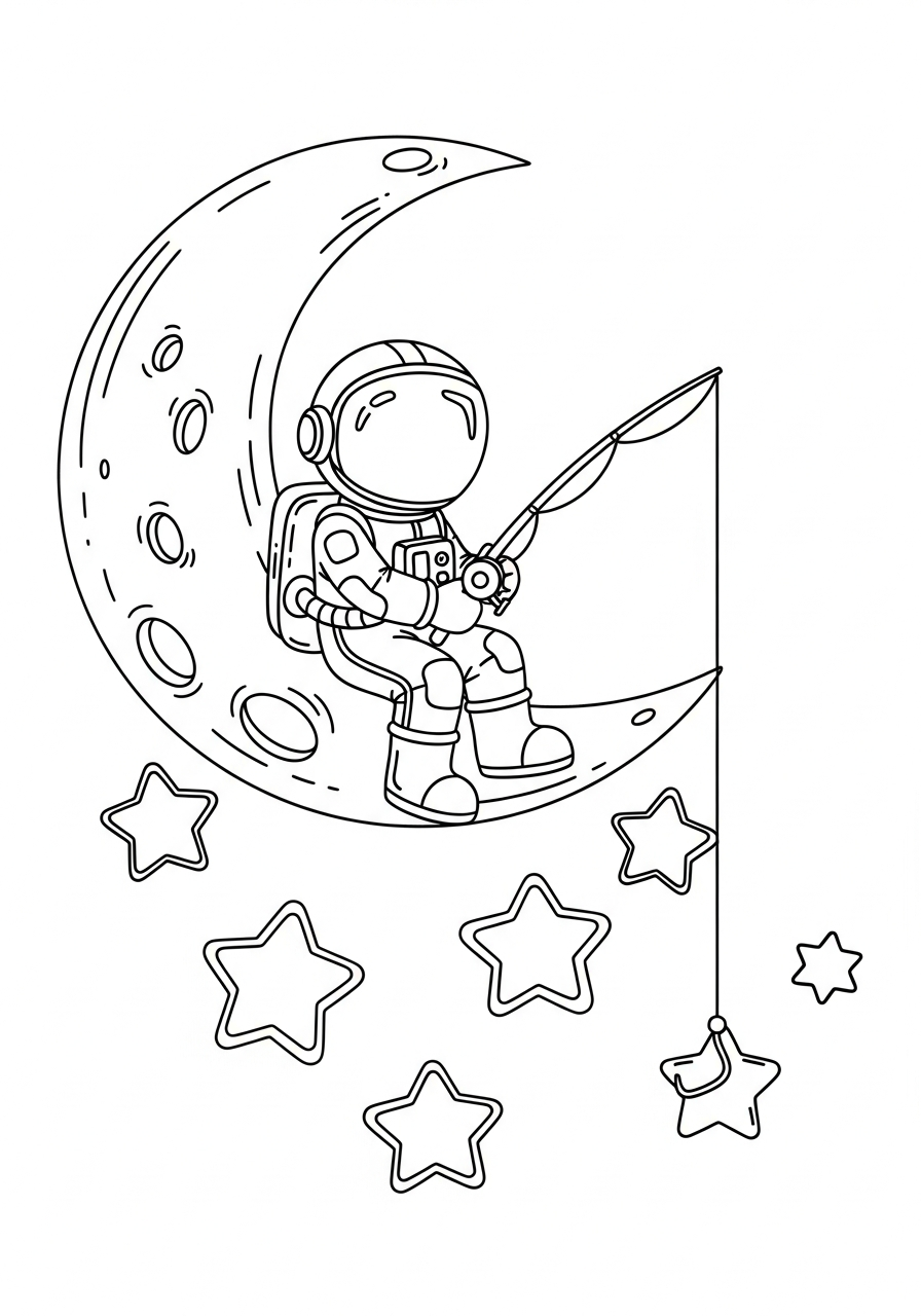 detailed astronaut coloring pages