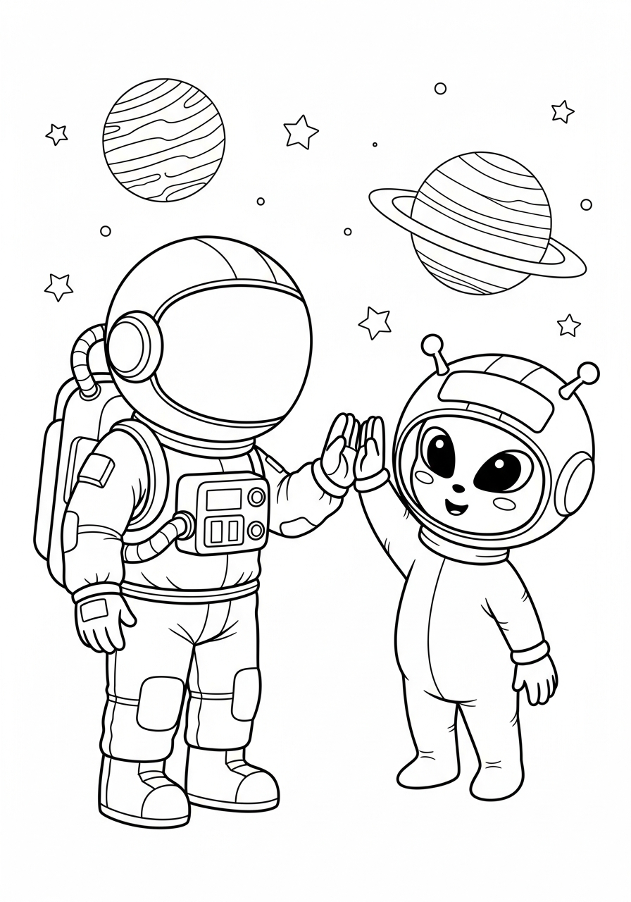 astronaut coloring pages for boys