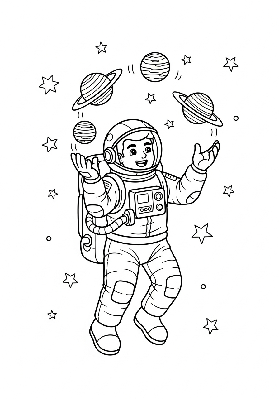 detailed astronaut coloring pages 2