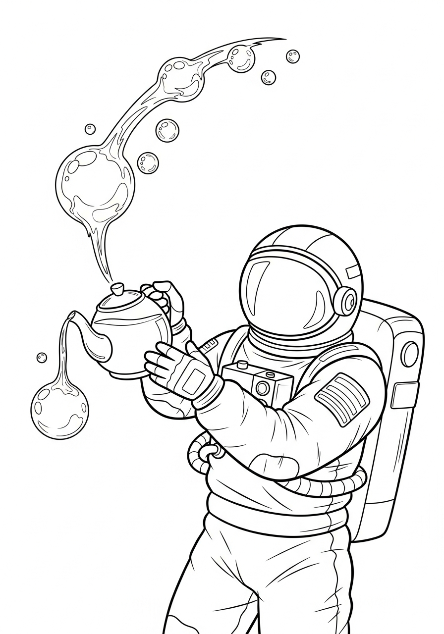 printable astronaut pictures to color
