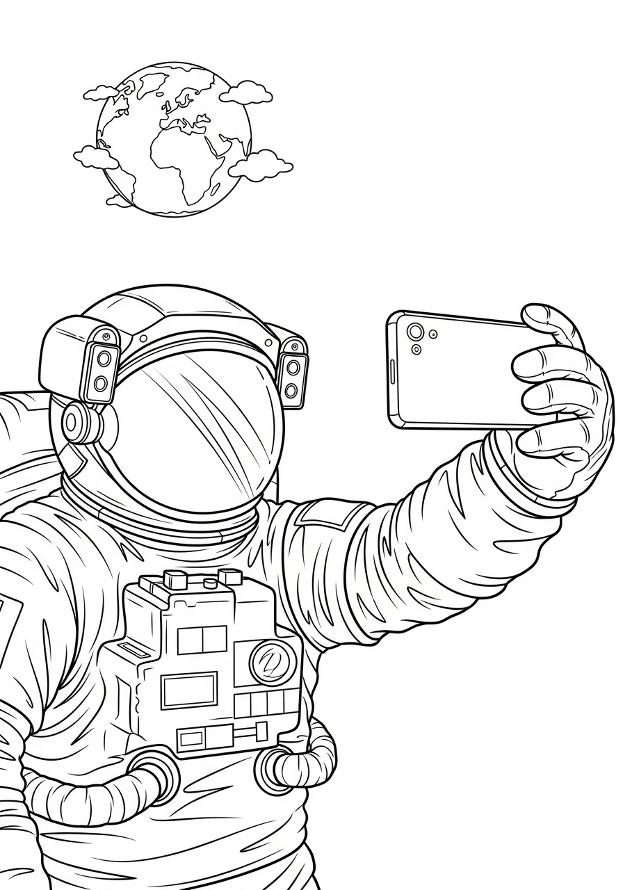 astronaut coloring pages printable pdf