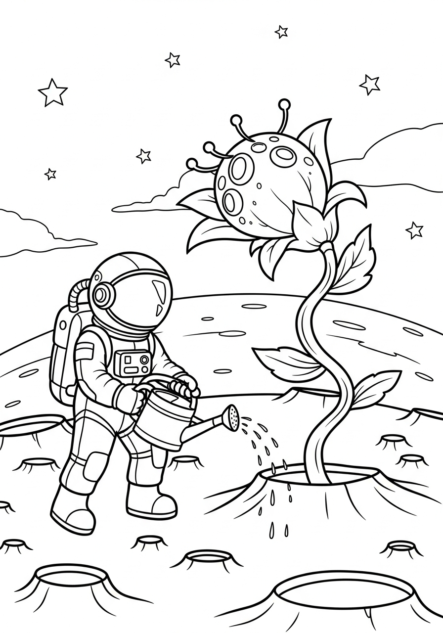 astronaut coloring sheets free